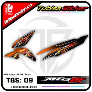 Sticker Striping Mio GT - Stiker Sticker Striping Variasi Motor Mio GT. TBS.09