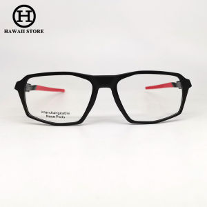 Hawaii แว่นตาเล่นกีฬาสำหรับผู้ชาย Acetate + Aluminum Temple Anit Blue แว่นเลนส์อ่อนเลนส์สำรองกรอบแว่นสายตา