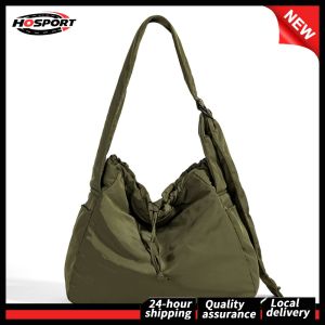 【Free Shipping】 Elegant Nylon Hobo Bag for Women with Adjustable Shoulder Strap and Drawstring Closure for Daily Use