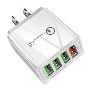 4 cổng sạc USB Adapter 5V 3A 15W sạc điện thoại di động khối gạch hỗ trợ cho sạc nhanh di động