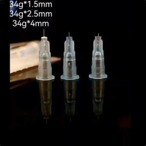34G Disposable needle 34G*1.5mm/34G*2.5mm/34G*4mm/34G*6mm ultra-fine needle tube acne pin mosquito needle10pcs50pcs100pcs Independent sterilization packaging