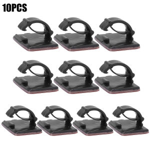 10PCS Car Dashboard Phone Cable Manager Headphone Charger Line Clasp Fixed Clamp Car Interior Driving Recorder Wire Organizer Accessories