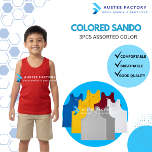 A2A Colored Sando for Boys Breathable and Comfortable Fabric Kids to Adult