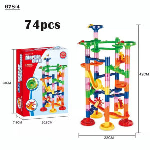 133Pcs Marble Run Construction Race Maze Track Building Blocks. DIY Toys for kids. HEYBABE.