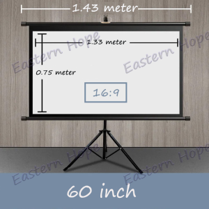 Fiberglass Projector Screen HD Projector Screen with Foldable  Tripod HD Projection Screen