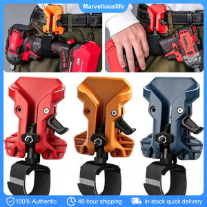 Self-Locking Drill Holder Belt Clip Waist Hanger Double-lock Quick Release Drill Belt Clamp Anti Slip Power Tool