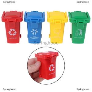 [COD] Springhooe Kid 4pcs set Trash Can Toy Garbage Truck Cans Curbside Vehicle Bin Toys