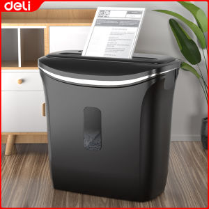 Deli 30L Automatic Paper Shredder Machine Heavy Duty 16 Sheets Cross-Cut Shredder Can Shred Paper CD Bank Card 9906