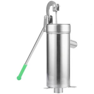 Heavy Duty Handheld Water Pump Rusts Resistant Steel Manual Groundwater Pump Metal for Outdoor Agriculture Maintenance