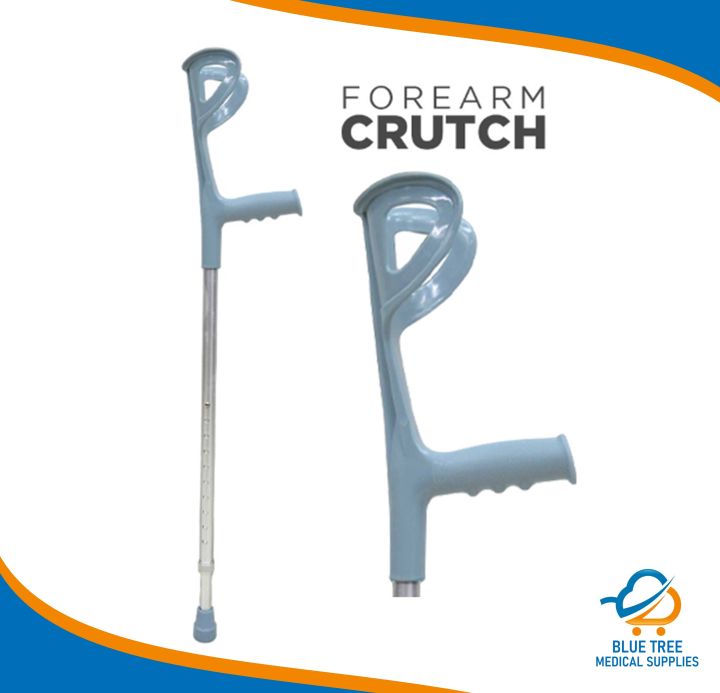 Saklay for Forearm Crutches Adult Aluminum Lightweight Walking Aids for Disabled Elbow Crutch