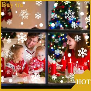 [Buytra] Christmas 37pcs Glitter Snowflake Clings Window Film Glass Sticker Static Decal
