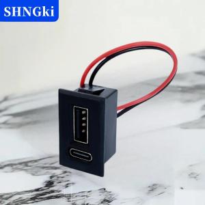 [COD] 🔥🔥🔥SHNGki USB Nữ Cơ sở Loại-C hai lớp Ổ cắm đèn sạc Ổ cắm điện ổ cắm điện thoại với kết nối cáp