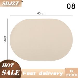 SDJZT Da placemat hình bầu dục dầu-proof bảng Mat nhà ăn nhà bếp bảng placemat thiết kế ăn uống không thấm nước chịu nhiệt trang trí nội thất