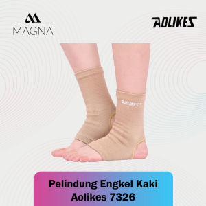 Pelindung Engkel Kaki Aolikes 7326 Deker Dukungan Penyangga Cidera Pergelangan Kaki Anti Slip Therapy Support Protector Ankle Olahraga Basket Lari Fitness Voli Futsal Tenis Gym Elastis