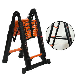 BISA COD MLHY Tangga Teleskopik（3.1+3.1）6.2M Aluminium Double Telescopic Ladder 6.2 Meter Tangga Teleskopik Portabel Rumah tangga