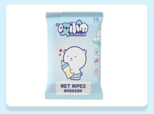 PLUMPUP ผ้าเช็ดทำความสะอาดสำหรับเด็กทิชชูเปียกสำหรับเด็ก80ชิ้นต่อแพ็คทิชชู่เปียกงานกระดาษทำมือเด็กพกพา