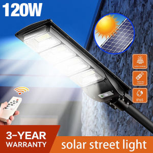 Outdoor Lighting Solar Lights With Solar Panel 120W 200W 300W solar light with Remote Wireless Flood Light NEW Integrated All-in-One Auto-sensing for Garden Yard
