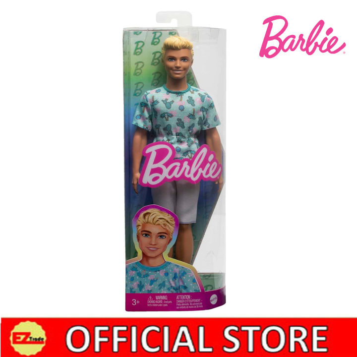 Barbie Ken Fashionista Doll - #211 with Blonde Hair and Cactus Tee