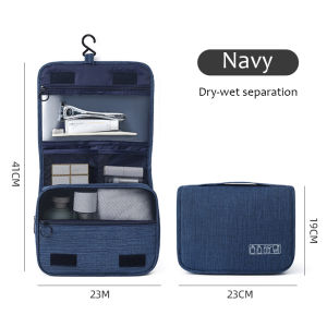 Hanging Toiletries Bag Travel Cosmetic Storage Bags with Hook Multifunction Organizer Bathroom Separation Makeup Bag