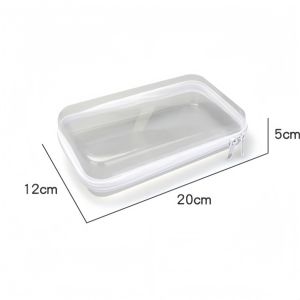 【SG Stock】Reusable Clear Zipper Storage Box for Toys Stationery Cosmetics and Snacks