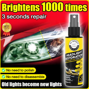 [No grinding required] WARWOLF car lamp cleaner 120ml Brightens 30 times headlamp polish car headlamp polish head light repair polish car lamp repair liquid car head light cleaner headlight restoration kit