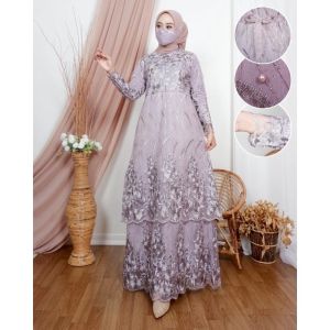 GAMIS NARNIA / BRUKAT MEWAH / BAJU LEBARAN / GAUN PESTA / PAKAIAN WANITA / BUSANA MUSLIM