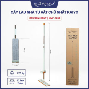Cây Lau Nhà Tự Vắt Kaiyo Tích Hợp Gốm Ion Diệt Khuẩn Và Gạt Nước Thông Minh Đầu Lau Xoay 360độ