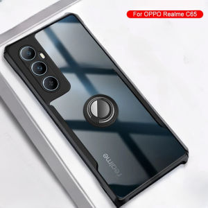 Casing Realme C65 4G Silikon Anti Jatuh Crack Beatle Xundd Bening Ring Standing Soft Case Handphone