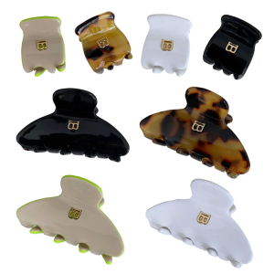 Fashionable Wide Hair Barrettes Unique Brown Clamp Hairpin Hair Clip Stylish Wide Hair Accessory Casual Use