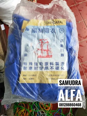 Jas Hujan PVC / Jas Hujan Sleting PVC Cap KAPAL All Size