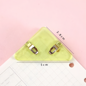 Paper Clip Binder Penjepit Sudut Kertas Klip Kertas Segitiga Akrilik Clips Book & Paper Corner ATK3016