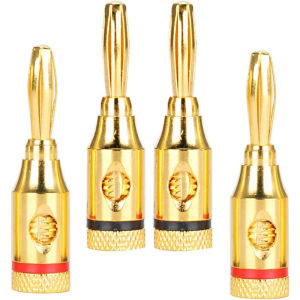 10pcs Banana Plug Connector Gold Plated Banana Connector For Musical Speaker
