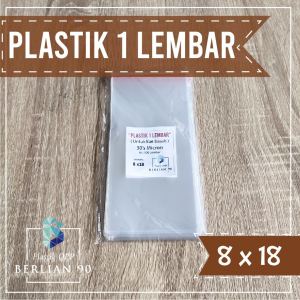 Plastik OPP Lem One Sheet 8x18 CM 30S MICRON Plastik 5 PACK Selembar Plastik Risoles/Risol/Dadar Gulung Kue / Rainbow Cake/Kue Lapis