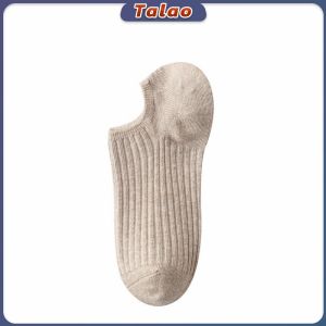 Talao Ladies Socks Cotton Japanese Style Plain Color Breathable and Comfortable Ankle Socks