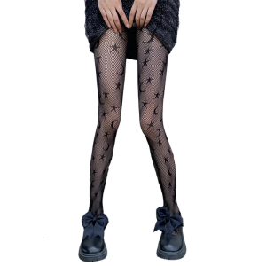 Summer Thin Sheer Patterned Stockings for Women Sweet Fishnet Stockings Pantyhose High Waist Pantyhose Tights