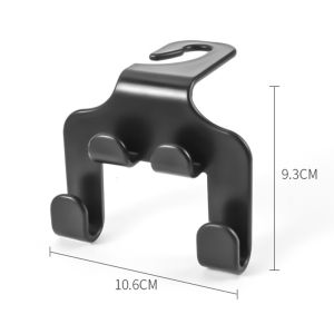 Multifunctional Car Cup Holder Seat Back Bag Hanging Hook Rear Seat Phone Support Stand Storage
