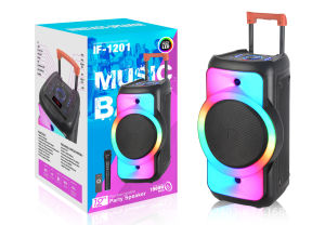 Loa kéo bass 30 loa partybox loabluetooth karaoke IF-1201 công suất lớn tặng 1 mic không dây led 10 chế độ