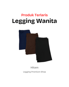 Celana Legging Dewasa Panjang Premium Spandek Standar Termurah Polos High Waist Slim Fit