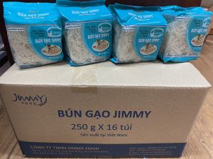 (SIÊU AN TOÀN - SIÊU TIẾT KIỆM) Bún Gạo Khô Jimmy Thùng 4kg gồm 16 túi mỗi túi 250gr - Date mới nhất