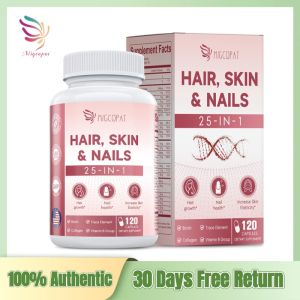 Hair Skin and Nails Vitamins with Biotin Collagen & Hyaluronic Acid Supports Healthy Hair Growth Strong Nails & Glowing Skin Biotin Supplement with Vitamins A C D3 E B Complex & Minerals
