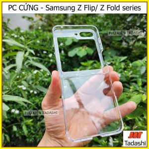 Ốp Lưng CỨNG Samsung Z Flip5/ Z Flip4/ Z Flip3/ Samsung Z Flip6 Samsung Galaxy Z Fold5/ Z Fold4/ Z Fold3/ Z Fold6 Trong Suốt Nhựa PC CỨNG Hạn Chế Ố Vàng Có Gờ Bảo Vệ Camera