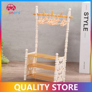 [Eleanor] 1set 30cm Doll Clothes Rack Garment Organizer Hangers for Dolls Handbag Clothes