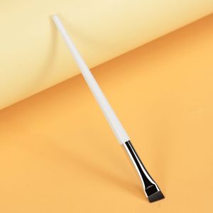 OMQAIO Women Portable Oblique Cosmetics Brush Make Up Tool Beauty Eye Liner Brush Blade Makeup Brushes Liner Brow Brush Angled Fine Eyeliner Brushes Flat Eyebrow Brush