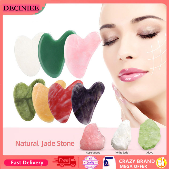 Gua Sha Facial Tool Natural Jade Stone Gua Sha Massage Scraping Tool