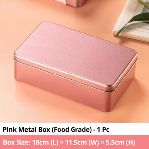 🆕 Pink Floral Packaging Waist Seal Metal Tin Box Sleeve Card Packaging Sleeve Hand Carry 新款粉色铁盒包装 蝴蝶结手提腰封礼盒