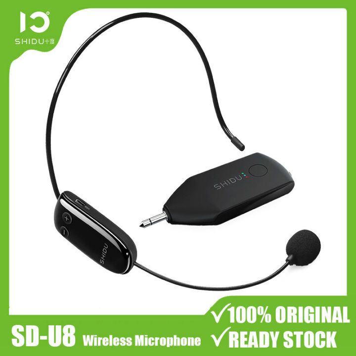 Shidu U8 Upgraded Uhf Wireless Microphone Universal Headset Handheld Mic System With 3 5mm Plug