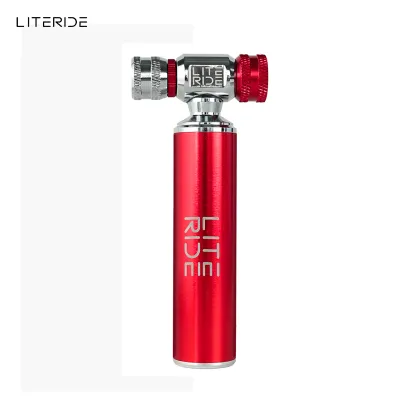 Literide CO2 bơm cho xe đạp Schrader Presta Adapter dụng cụ bơm hơi xe đạp nhôm săm kích thước nhỏ MTB BƠM CO2 Cartridge