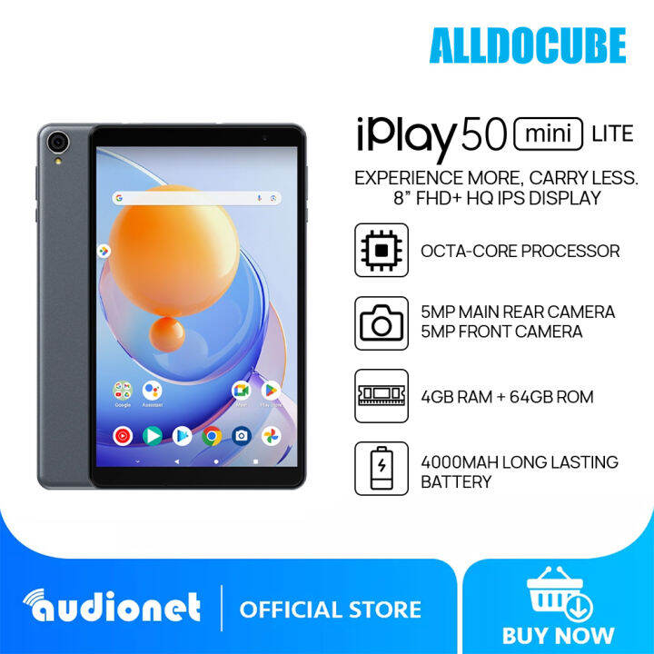 Alldocube iPlay 50 Mini Lite (Wi-Fi) Tablet | 4GB+64GB RAM+ROM | Octa-core  Processor | 8.” FHD+ Display | 5MP Rear Camera | 4000mAh Long-lasting  Battery | Lazada PH