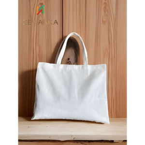 Zenaska Tote Bag Basic Kanvas 6 Oz Polos Type Landscape - Broken White