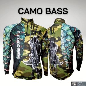 CAMO BASS เสื้อตกปลามอไซร้จักรยานแขนยาว JK Thailand กันยูวี80% แห้งเร็ว ผู้ชาย ผู้หญิง สำหรับกีฬากิจกรรมกลางแจ้ง